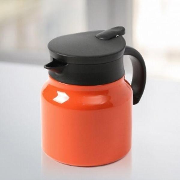  티웨어 이중진공 보온주전자(750ml) (오렌지)차주전자