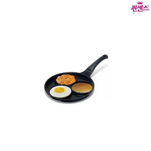  3구 인덕션 블랙 에그팬