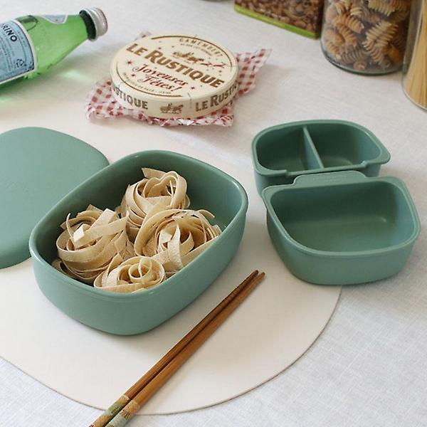  실리콘 도시락 용기 3칸 나눔 찬통 냉장고 정리 그릇