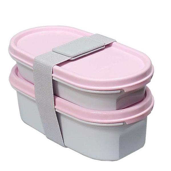 도시락통 피크닉 도시락 나눔 찬합 런치박스 핑크 2단