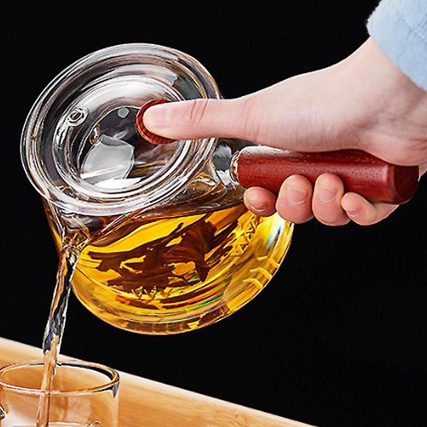  우드손잡이 내열 유리 차포트 티팟 티폿 차우림 700ml