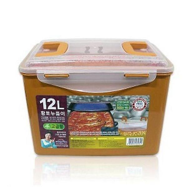  김치통 보관용기 반찬통 밀폐용기 누름이 직사각 2.7L
