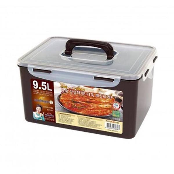  핸들 직사각 51호 초코 밀폐용기 9.5L 밀폐용기세트