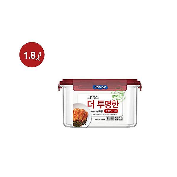  (코멕스) 더 투명한 김치통 원핸들형 1.8L