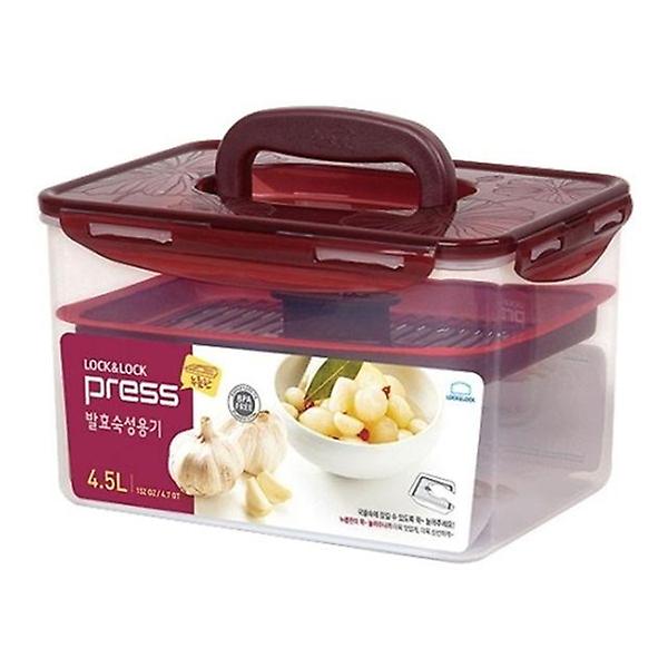  락앤락 발효숙성용기 직사각김치통4.5L원핸들 HPL827P