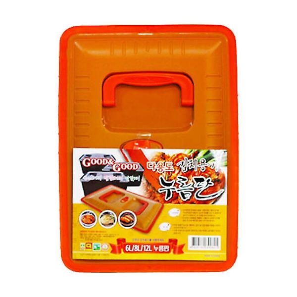  굿앤굿 김치통 누름판 1P 6~12L 김치용기 발효 누르미