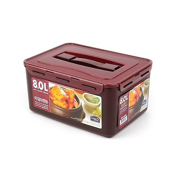  락앤락 뉴김치통 김장통직사각-8리터-원핸들 HPL884WN