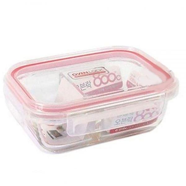  나눔 칸막이형 오븐락 2구 반찬통 640ml 내열밀폐용기