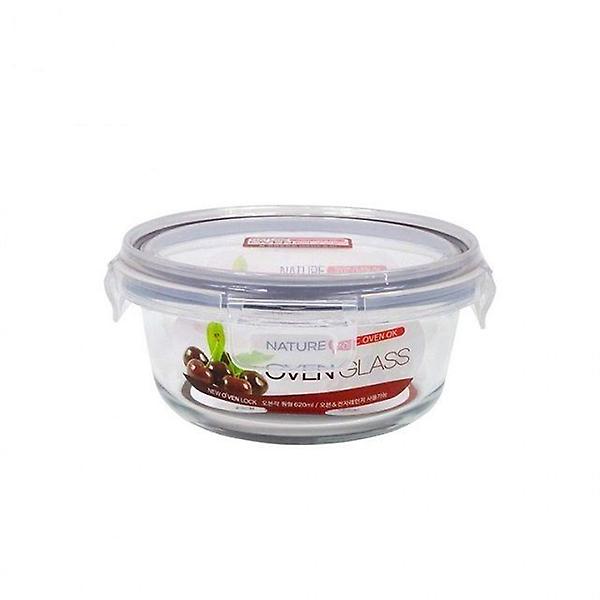  오븐 글라스 원형 620ml 밀폐 내열유리 전자레인지