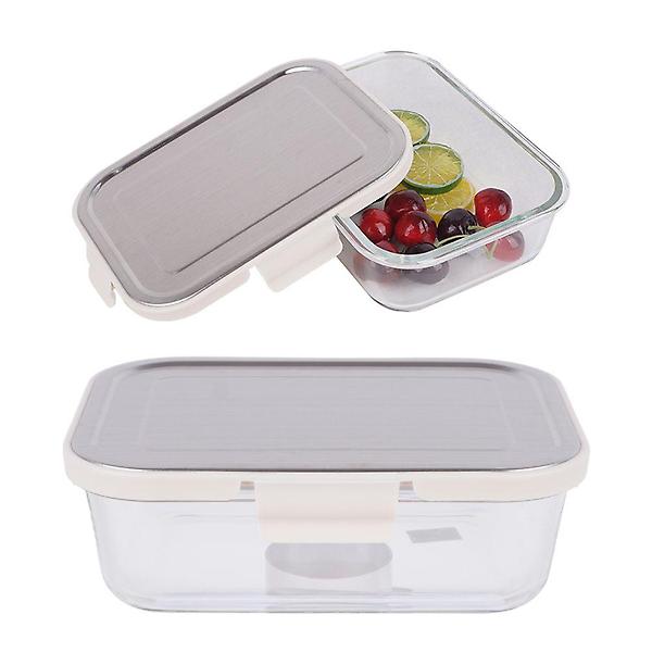  스텐 내열 직사각 밀폐용기 1520ml 4호