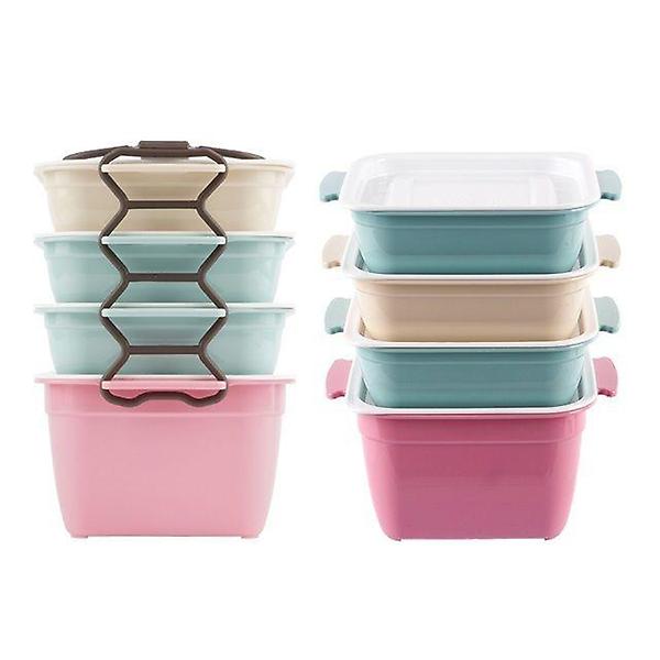  4단 미니 찬합 400ml-3p 750ml-1p 도시락 휴대용