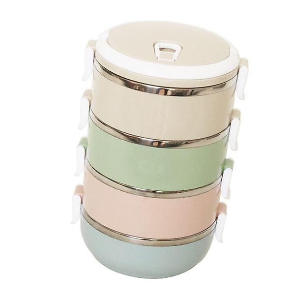  파스텔 런치 박스 4단 1P 250x170mm 도시락통 피크닉