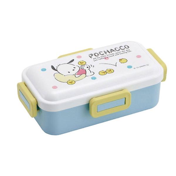  산리오 포차코 1단 돔형 사면결착 직사각 심플 도시락
