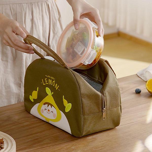  직장인 런치백 수능 보온 보냉 도시락 가방 브라운