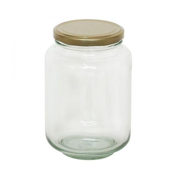  다용도 유리 1L 저장용기 H형 1P 밀폐 유리병 쨈병