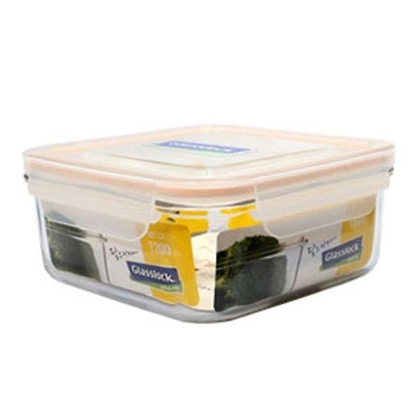  삼광 글라스락 밀폐용기 사각 3호 1200ml 반찬통 그릇