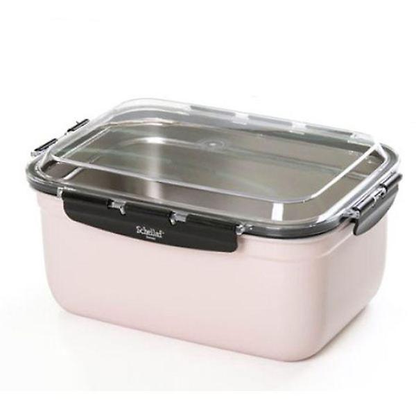  쉐라프 밀폐용기 직사각 스텐 냉장고 반찬통 0.65L