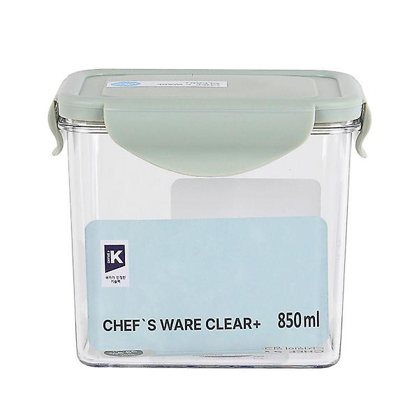  클리어 플러스 셰프웨어 직사각 밀폐 용기 850ml