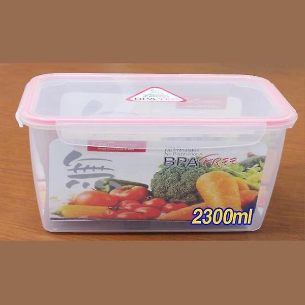  플라스틱 직사각 밀폐용기-2300ml 플라스틱통