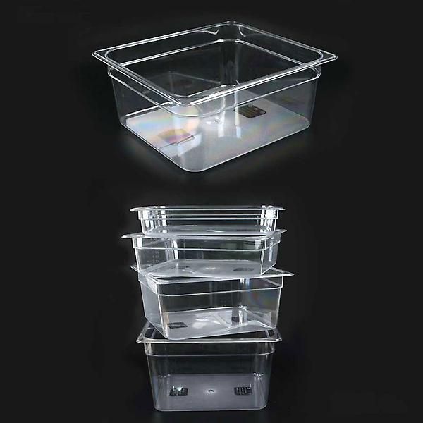  높이 10cm 3분의2 투명 PC 밧드 바트 받드 뚜껑별도