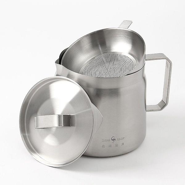  HWA 1.5리터 스테인레스 오일포트 거름망 기름 정재