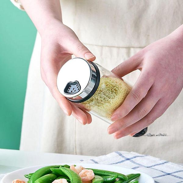  요리톡톡 내열유리 눈금 양념통 스텐 설탕 후추통