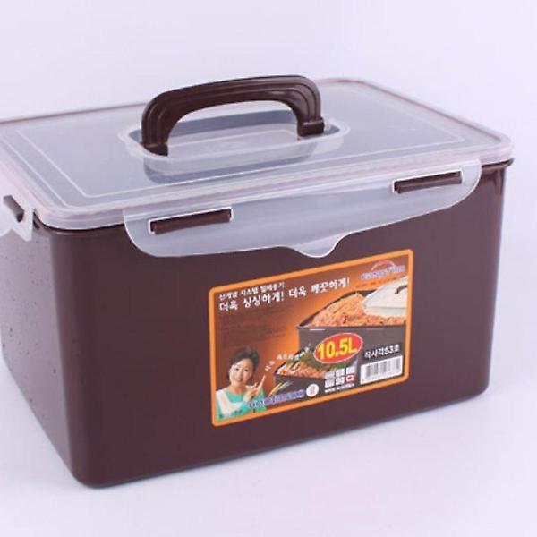  쿨맥시 직사각 밀폐용기 53호(초코)10.5L