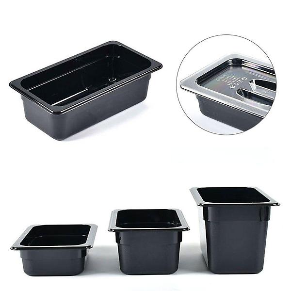  높이 10cm 3분의1 SIZE 블랙 PC 밧드 바트 뚜껑포함
