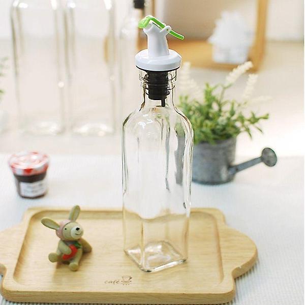  글라스 사각큐비 오일 소스병500ml(2P세트)