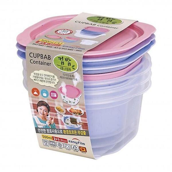  쿨라라 컵밥 대 500ml 냉동밥 소분용기 3P 밀폐용기