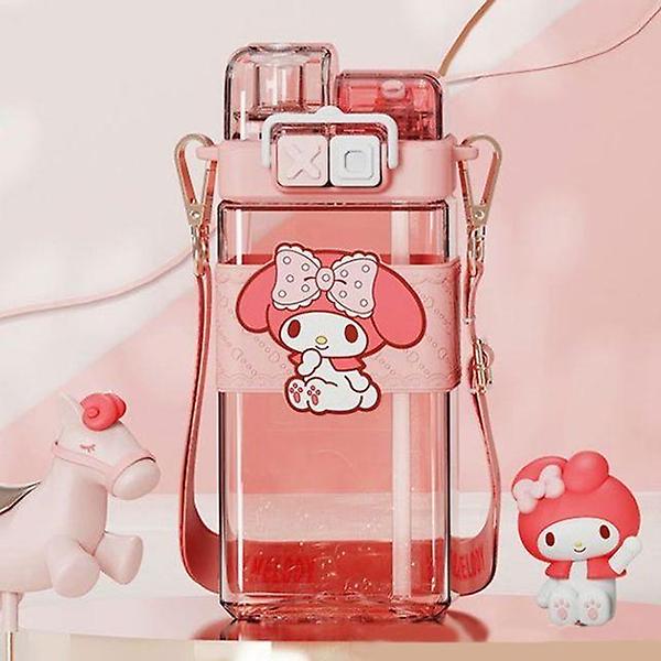  마이멜로디 더블캡 롱 빨대 물통 520ml