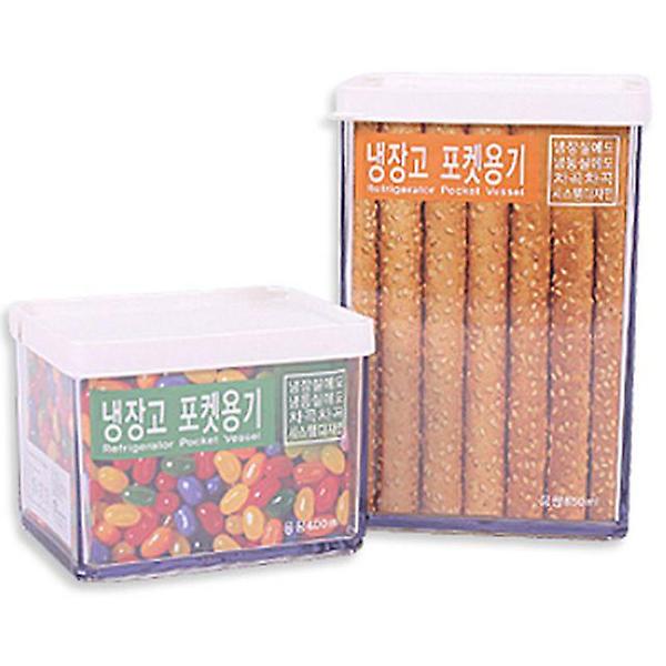  냉장고 포켓용기(3호)400ml1개 850ml1개