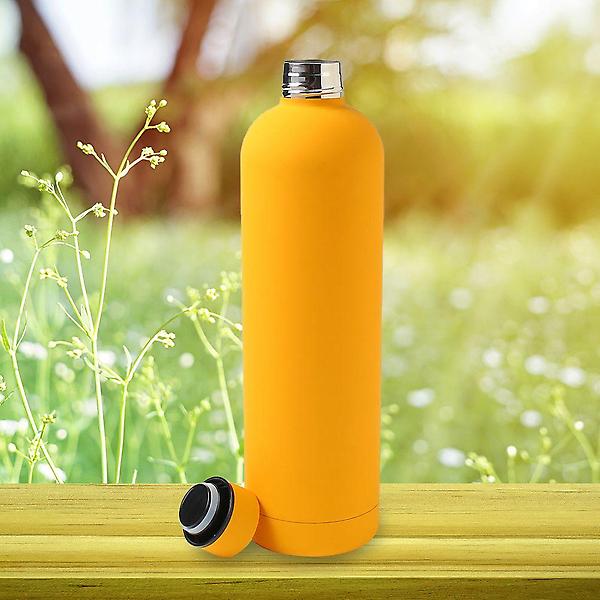  옐로우 스테인리스 보냉온병 진공 보온병 1리터