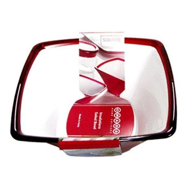  오마다 믹싱볼 샐러드볼 그릇 접시 사각 레드 24.5cm