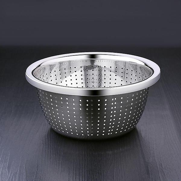  쿠킹스 타공 스텐채반(32cm) 과일바구니