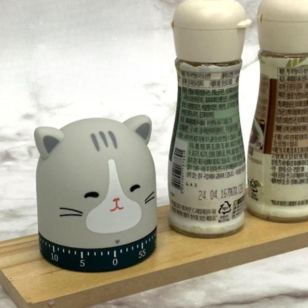  타이머 고양이 아날로그 태엽 타이머 쿠킹타이머 태엽