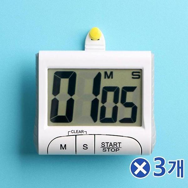  탁상겸용 자석 디지털 타이머x3개 귀여운주방용품