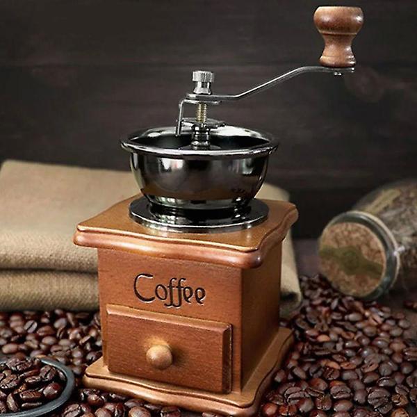 빈티지 우드 핸드밀 커피 그라인더 수동 원두 분쇄기