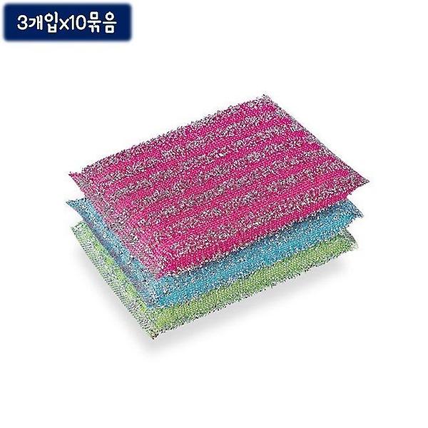  은사 수세미-약13x8.5cm 3매입 10set