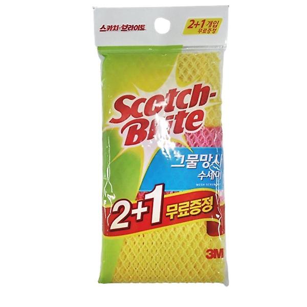  3M 그물망사 수세미 MN900 2개입 주방수세미 그물망사