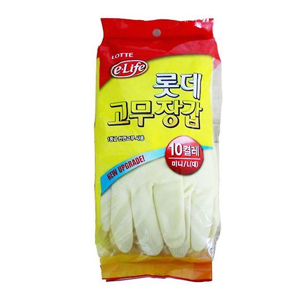  롯데고무장갑(미니_대)10켤레-아이보리