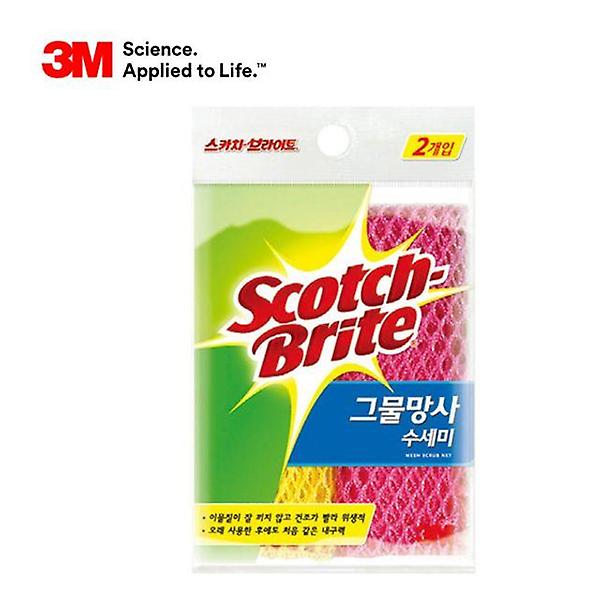  3M 스카치브라이트 MN-900 그물망사수세미 2p