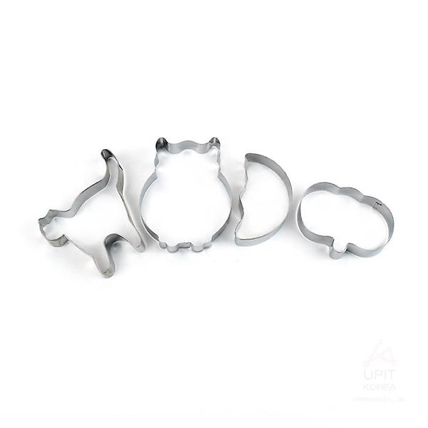  쿠키모양틀 스텐 동물모양 4종 미니 쿠키틀