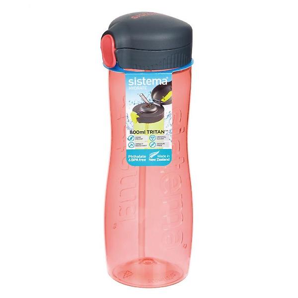  시스테마 트리탄 퀵플립 스포츠물병 800ml 피치