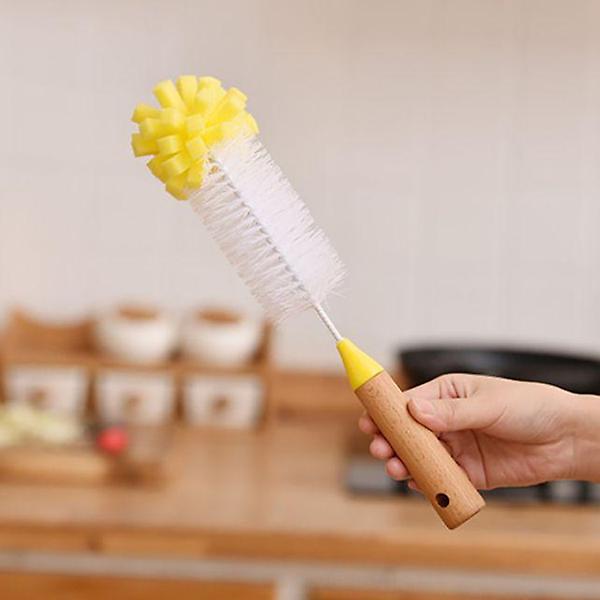 우드 주방 설거지솔 브러쉬 ver 2.0 스펀지 컵솔