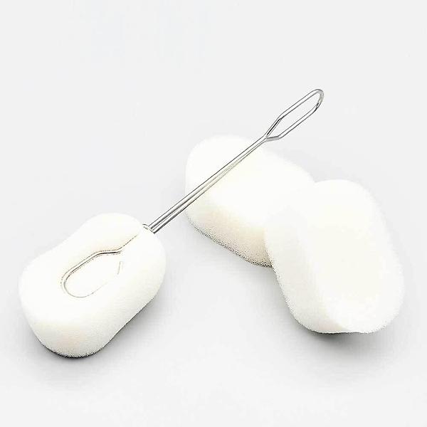  교체 형 스텐레스 주방 병솔 스펀지 세트 스펀지솔