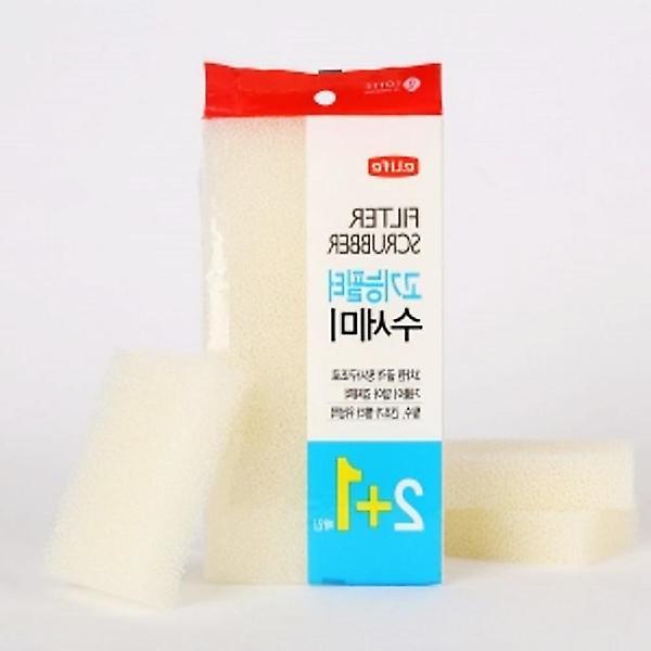  사각 수세미 고기능 필터 3매 입주방 스폰지