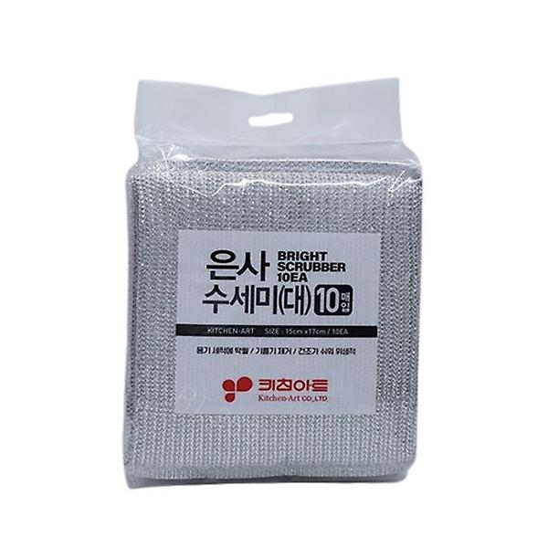  키친아트 수세미 주방 그릇 설거지 은사수세미 10매