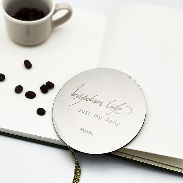  금속 실버 코스터 원형