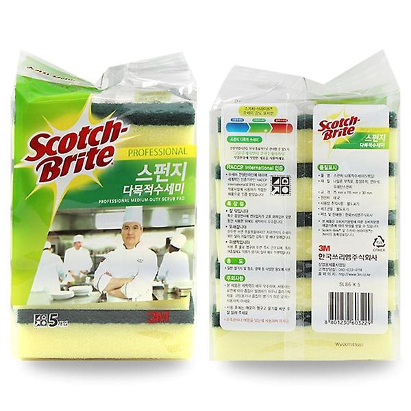  3M 스카치브라이트 SL-86 스폰지 수세미 5개입